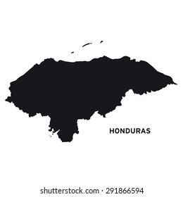 Honduras Map Vector