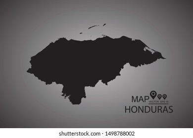 Honduras  map. Vector illustration eps 10.