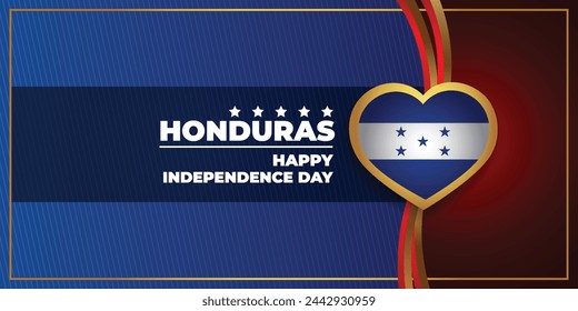 Honduras National Day, celebration template banner vector Illustration
