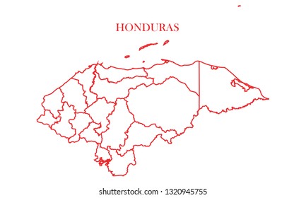 Honduras red line map