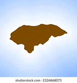 Honduras shape on gradient background. Country map with scratch texture. Honduras vibrant poster. Elegant vector illustration.