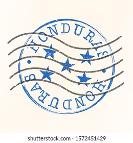 Honduras Stamp Postal. Silhouette Seal. Passport Round Design. Vector Icon. Design Retro Travel. National Symbol.