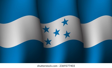 honduras waving flag background design concept vector illustration suitable for poster on holiday, feast day or honduras independence day moment