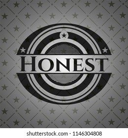 Honest black emblem. Vintage.