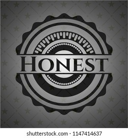 Honest black emblem. Vintage.