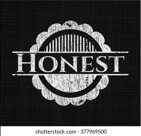 Honest chalk emblem