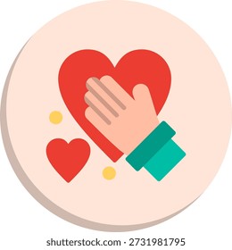 Icono de estilo de círculo plano honesto