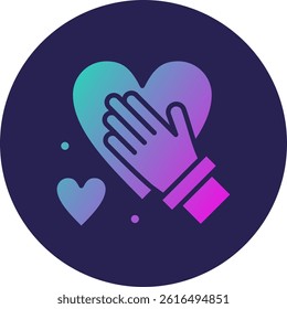 Honest Glyph Circle Gradient Icon
