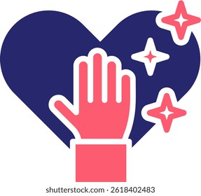 Honest Icon Fill Vector Illustration