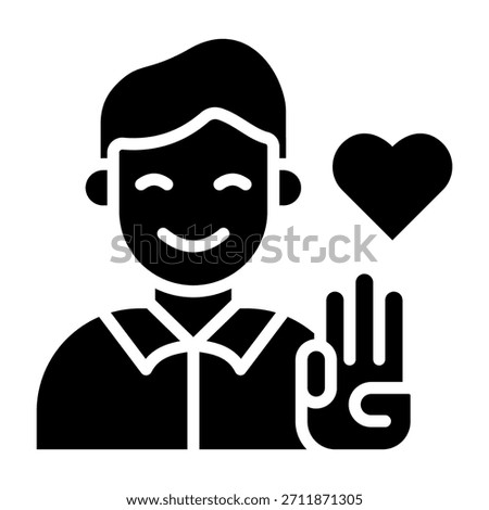 Honest Icon Glyph Style Vector Illustration