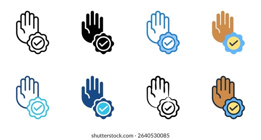 Honest icon set multiple style collection 

