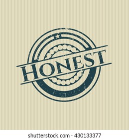 Honest rubber grunge texture seal