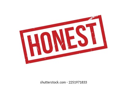 Honest Rubber Stamp Seal Vector