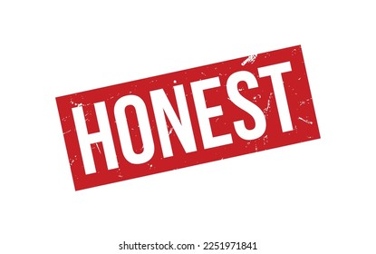 Honest Rubber Stamp Seal Vector
