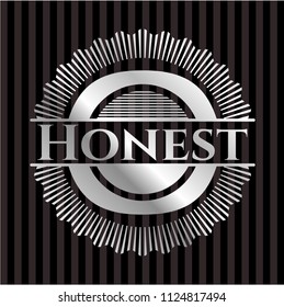 Honest silvery emblem