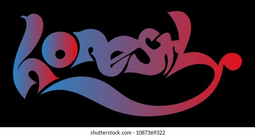 Honestly. Hand drawn typography for T-shirt Graphic design.