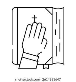 honesty business ethics line icon vector. honesty business ethics sign. isolated contour symbol black illustration