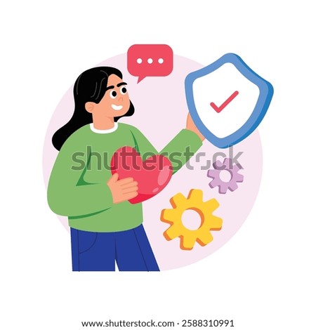 Honesty Concepts Style illustrations. EPS 10 File stock illustration