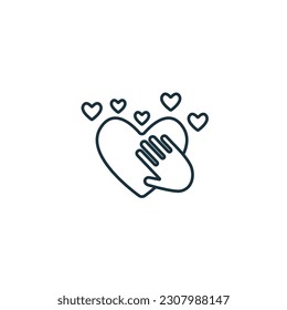 Honesty icon. Monochrome simple sign from core values collection. Honesty icon for logo, templates, web design and infographics.