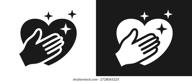 Conjunto De Iconos De Honestidad Glifo En Fondo Blanco Y Negro