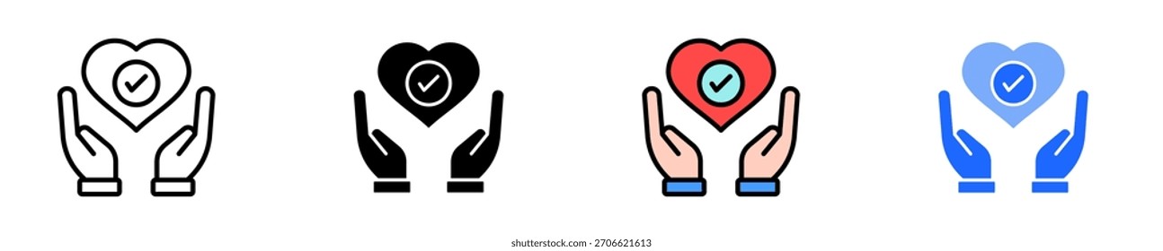 Conjunto de ícones de honestidade Coleção de estilos múltiplos
