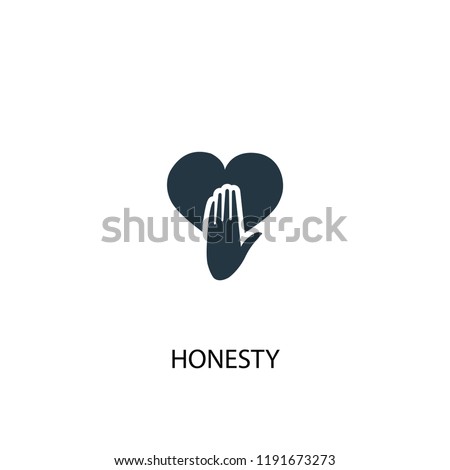honesty icon. Simple element illustration. honesty concept symbol design. Can be used for web and mobile.