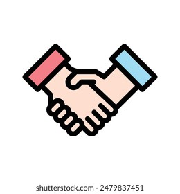 Honesty Icon Transparent Design in Flat Lineal Color Style