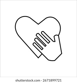 Iconos de honestidad. Ilustración vectorial de línea simple