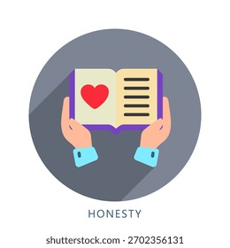 Honesty Mini Illustration Icon. Use For Modern Concept, Print, Ui, Ux Kit, Web And App Development. Vector Related To Business Finance, Management And More
