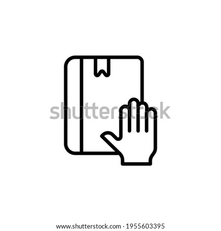 Honesty Oath Gesture icon in vector. Logotype