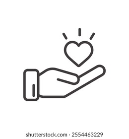 Honesty thin liner icon vector.