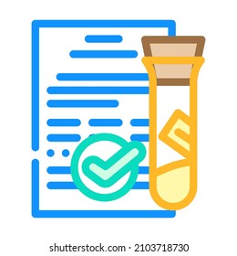 honey analyzes color icon vector. honey analyzes sign. isolated symbol illustration