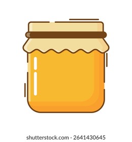 honey asset icon flat cartoon illustration