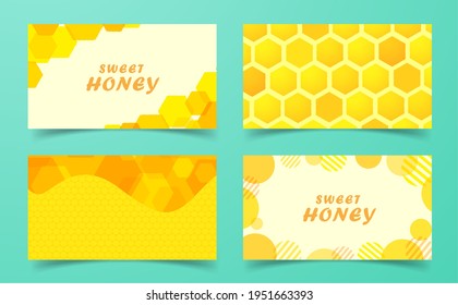 Honey background design, honeycomb structure pattern