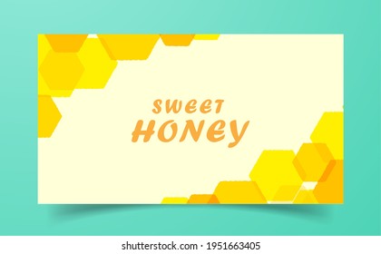 Honey background design, honeycomb structure pattern