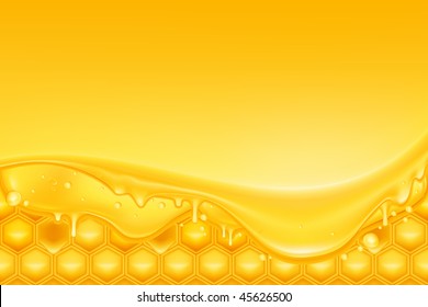 Honey background, mesh