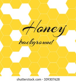 Honey background. Stock vector