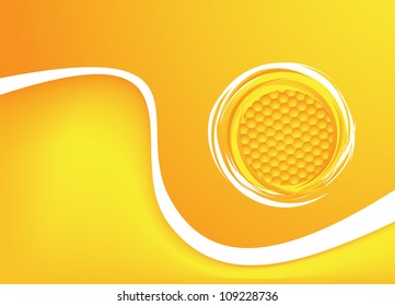 Honey background. Vector illustration. Clip-art