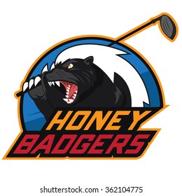 Honey Badger Golf Logo