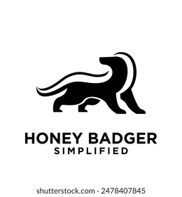 Honey Badger Logo icon Design Vector Image template