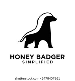 Honey Badger Logo icon Design Vector Image template