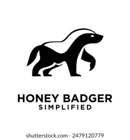 Honey Badger Logo icon Design Vector Image template