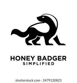 Honey Badger Logo icon Design Vector Image template