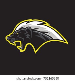 Honey Badger Mascot Logo Template Vector 