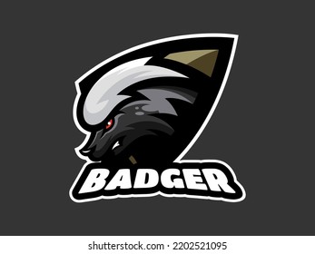 Honey Badger Premium Mascot Logo Template Vector