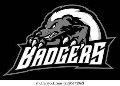 Honey Badger Premium Mascot Logo Template