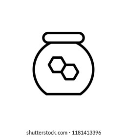 honey honey bank icon. Element of autumn icon for mobile concept and web apps. Thin line honey honey bank icon can be used for web and mobile