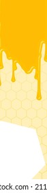 Honey banner, with copy space, 160x600