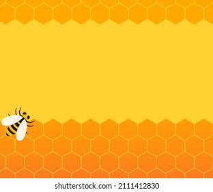 Honey banner, with copy space, 336x280
