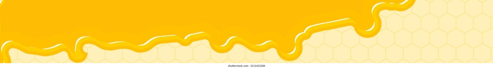 Honey banner, with copy space, 468x60